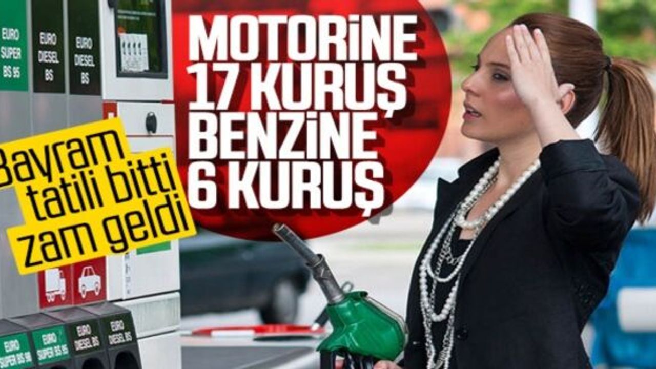 Benzin ve motorinde fiyat artışı