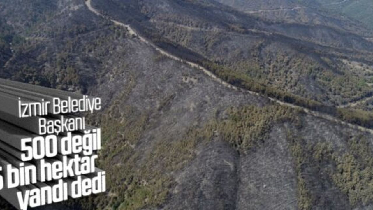 Tunç Soyer'e göre İzmir'de yanan alan daha büyük