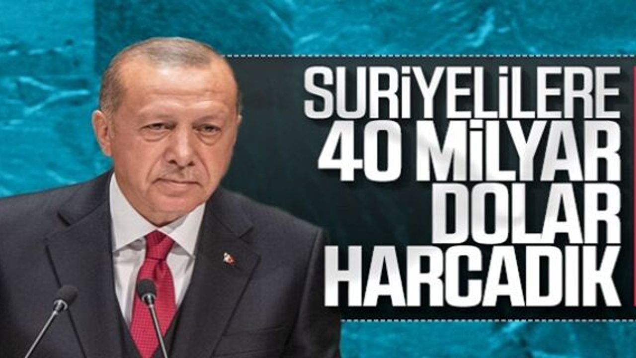 Erdoğan'dan Suriye'yi kalkındırma açıklaması