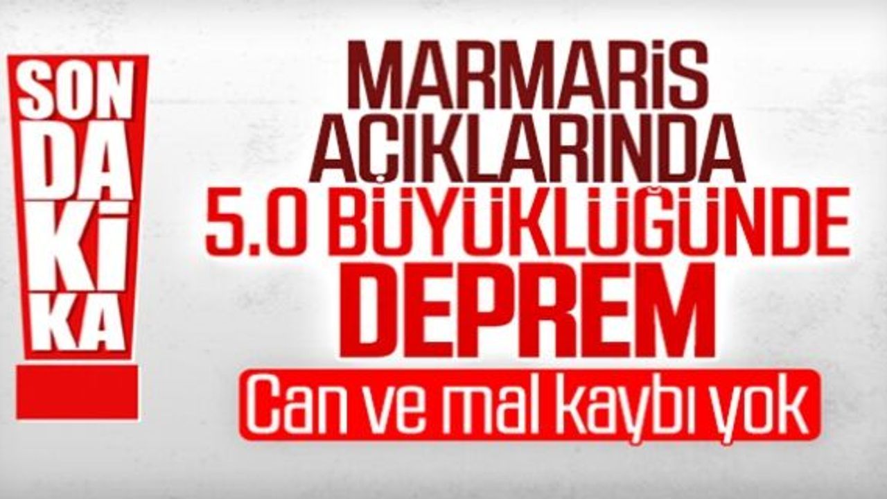 Ege ve Akdeniz'de deprem oldu