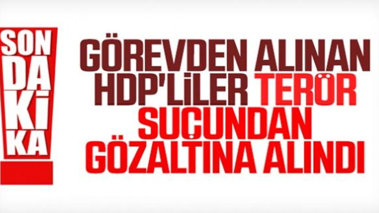 HDP'li eski belediye başkanlarına gözaltı