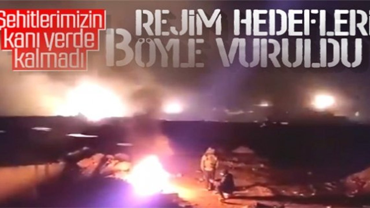 TSK'nın rejim güçlerini vurduğu anlar