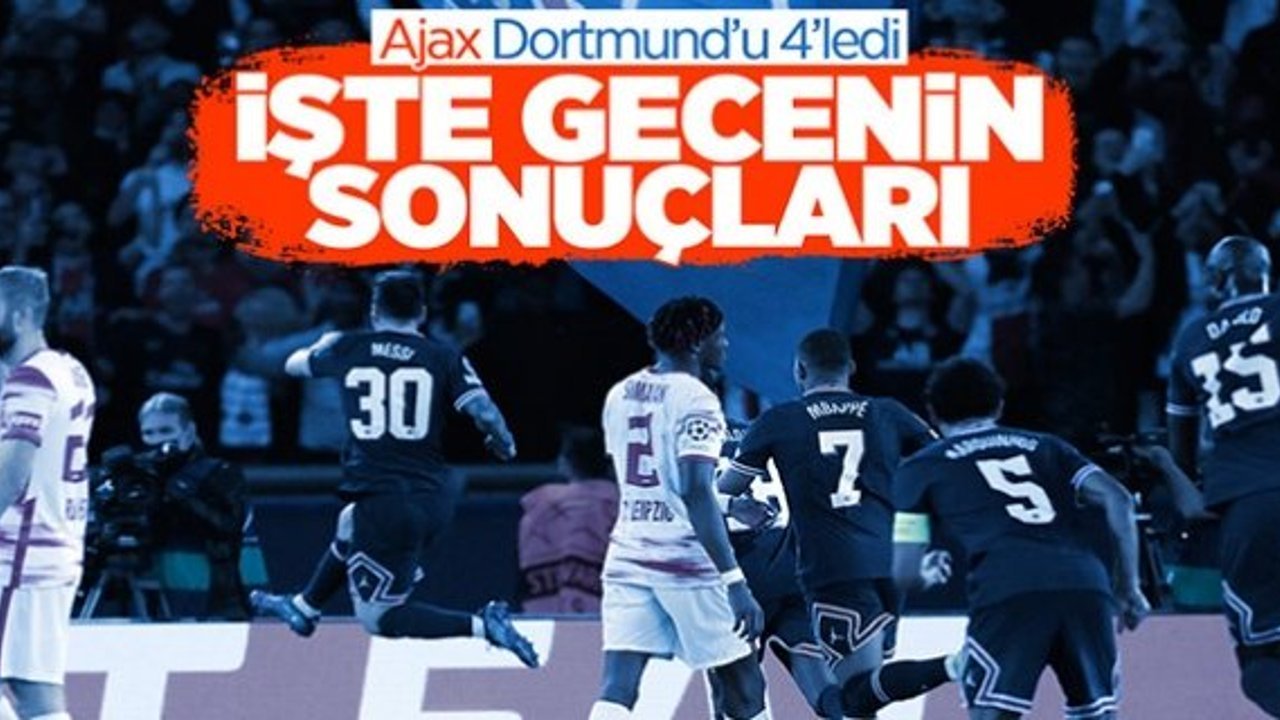 UEFA Şampiyonlar Ligi'nde gecenin sonuçları