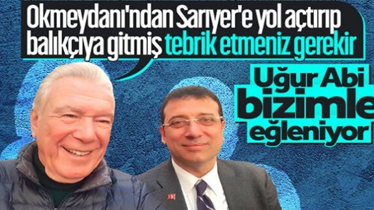 Uğur Dündar, kar krizinde balık keyfi yapan İmamoğlu'na sahip çıktı