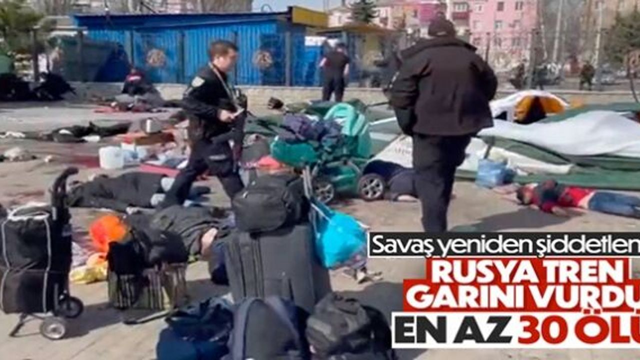 Ukrayna: Rus ordusu tren istasyonunu vurdu