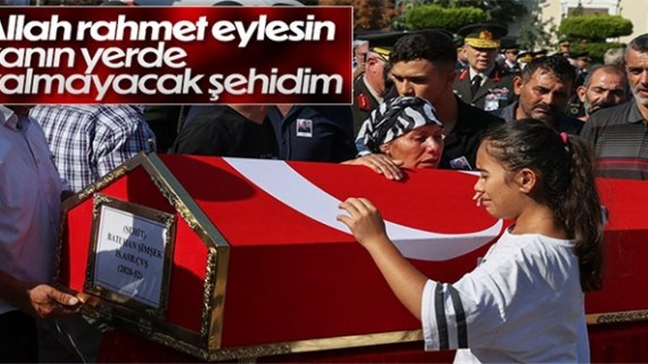 İzmir'de Şehit Astsubay Batuhan Şimşek'e veda