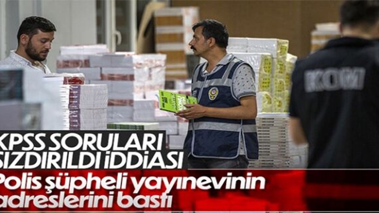 KPSS iddialarıyla ilgili Yediiklim Yayınevi'ne operasyon