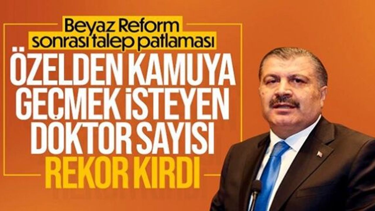 Bakan Koca: Atama kurası için talep bildirim sayısı bugün 7 bini geçti