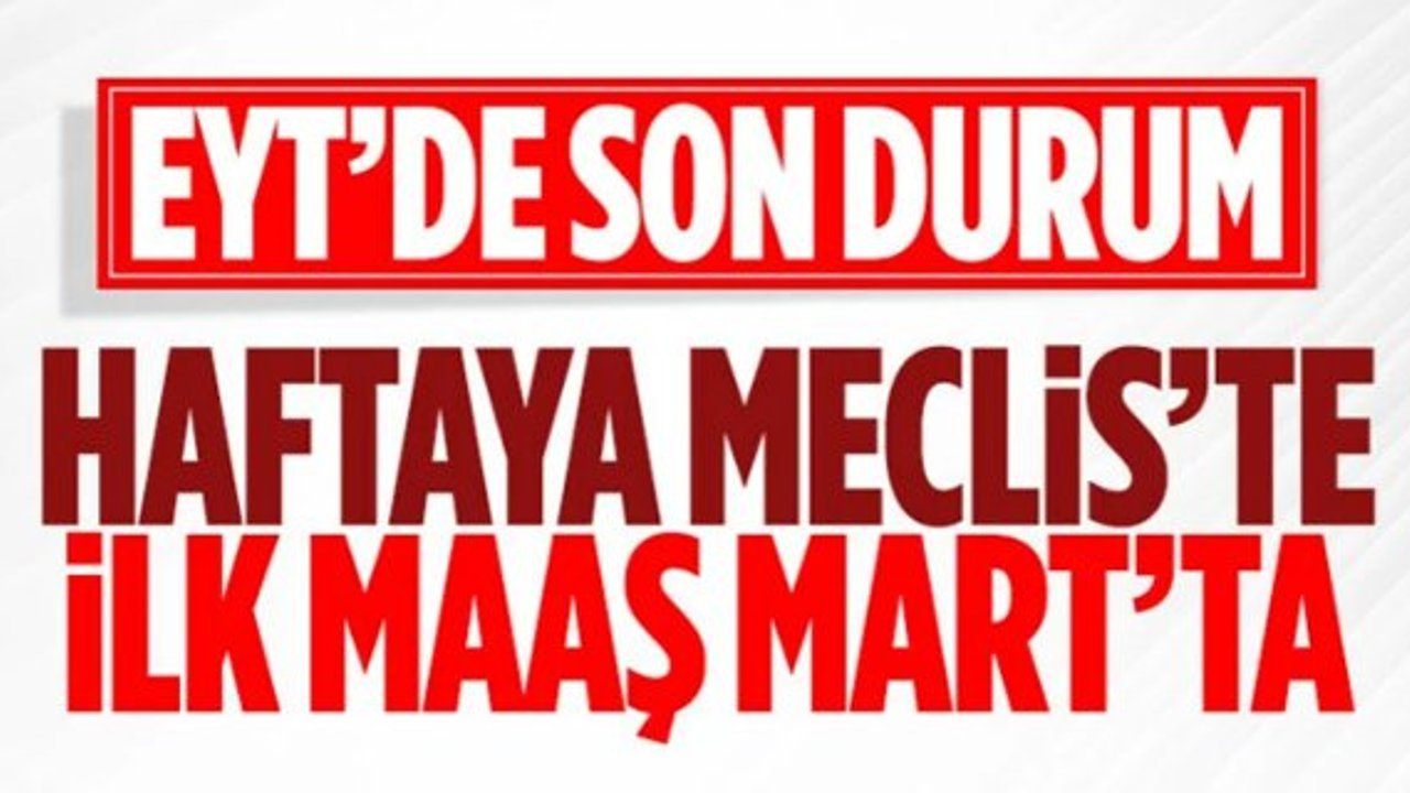 AK Parti'den EYT ile ilgili heyecanlandıran haber