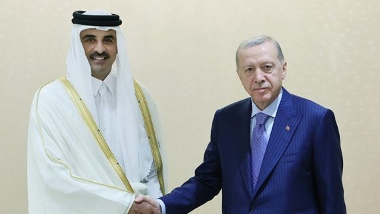 Cumhurbaşkanı Erdoğan, Katar Emiri Al Sani ile bir araya geldi