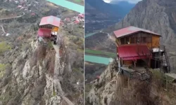 Gören dönüp bir daha bakıyor! Zirvedeki evin hikayesi hayli ilginç
