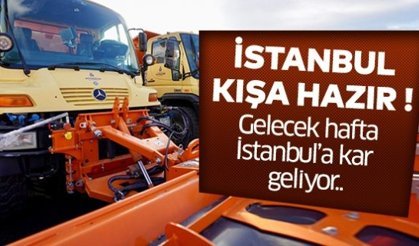 Gelecek hafta İstanbul’a kar geliyor..