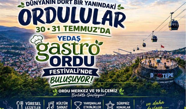 Ordu Gastronomi ve Turizmde Yükseliyor