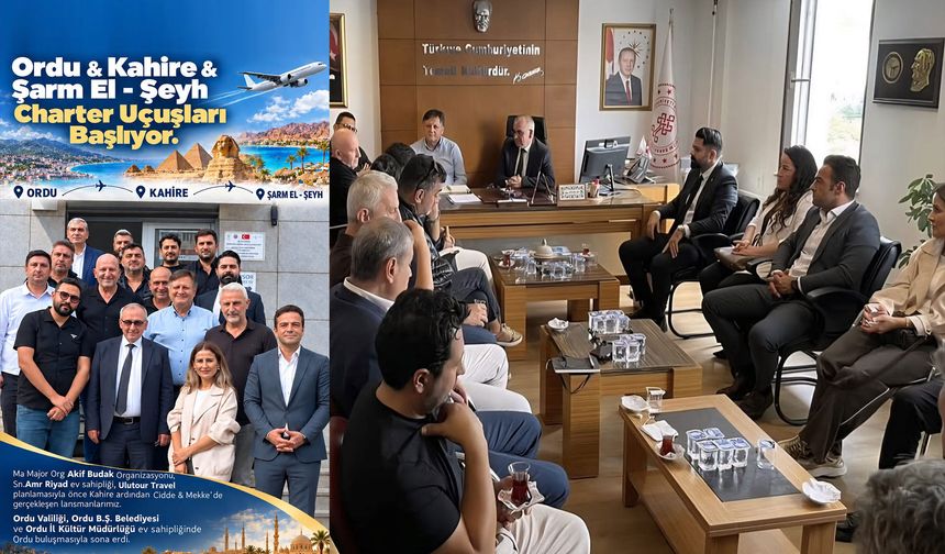 Ordu ile Kahire Arasında Charter Uçuşları İçin Önemli Turizm Toplantısı Gerçekleştirildi