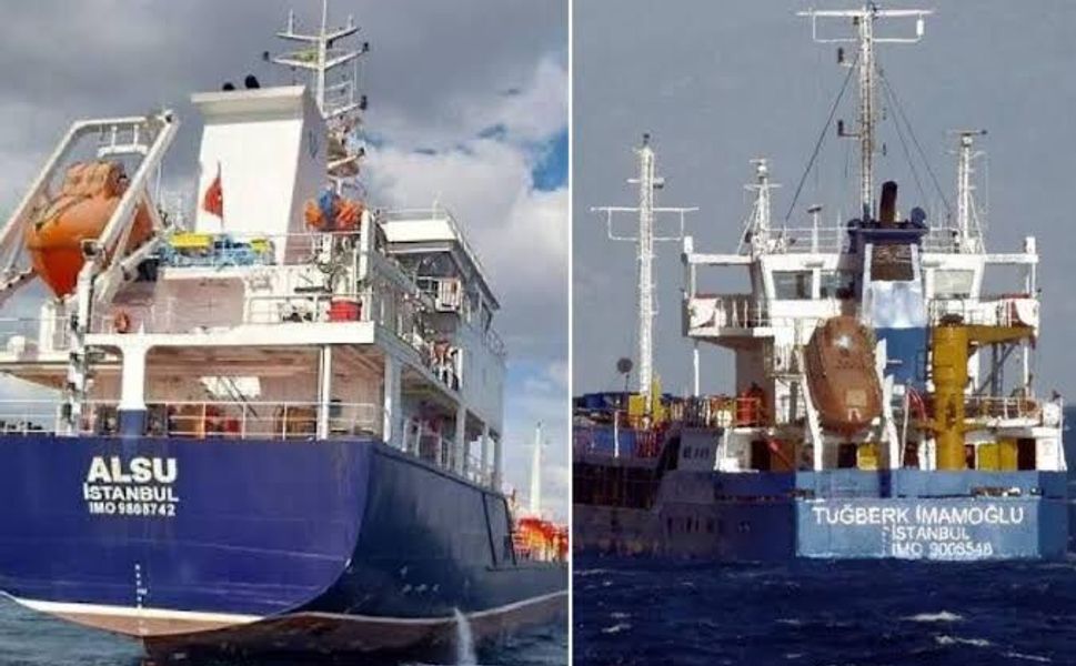 Silivri açıklarında 2 gemi çarpıştı